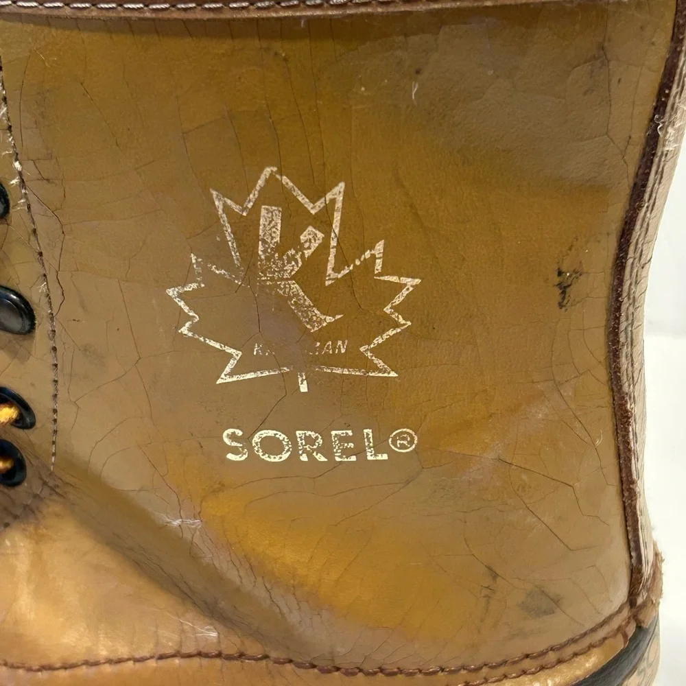 Sorel Kaufman Canada Waterproof Insulated Leather Winter Boots Woman’s Size 9
